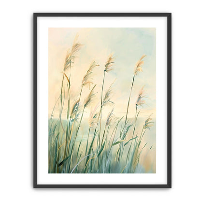 Peach light on reeds