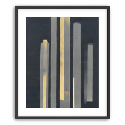 Yellow seeping through gray bars