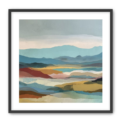 Layered Hills in Cool Bands