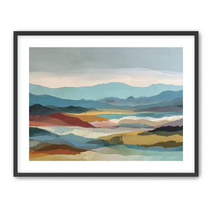 Layered Hills in Cool Bands