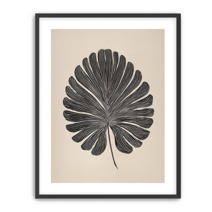 Striped fan leaf alone
