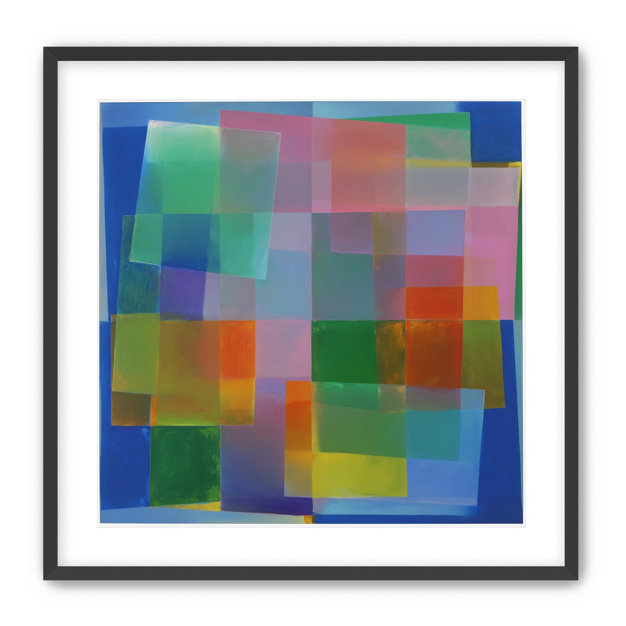 Blue depth under warm veils