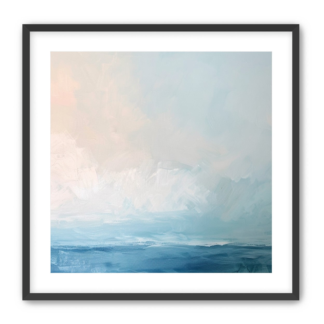 Quiet sea under pale sky