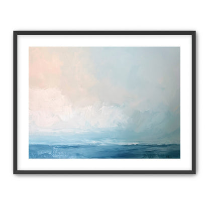 Quiet sea under pale sky