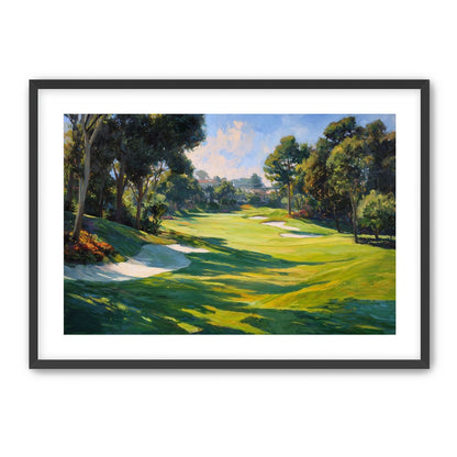 Ocean Haze Over Fairways