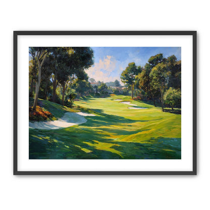 Ocean Haze Over Fairways