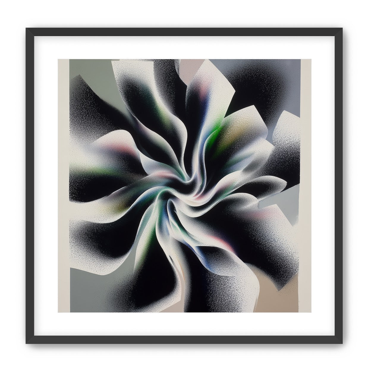 Spiral fold within pale blocks