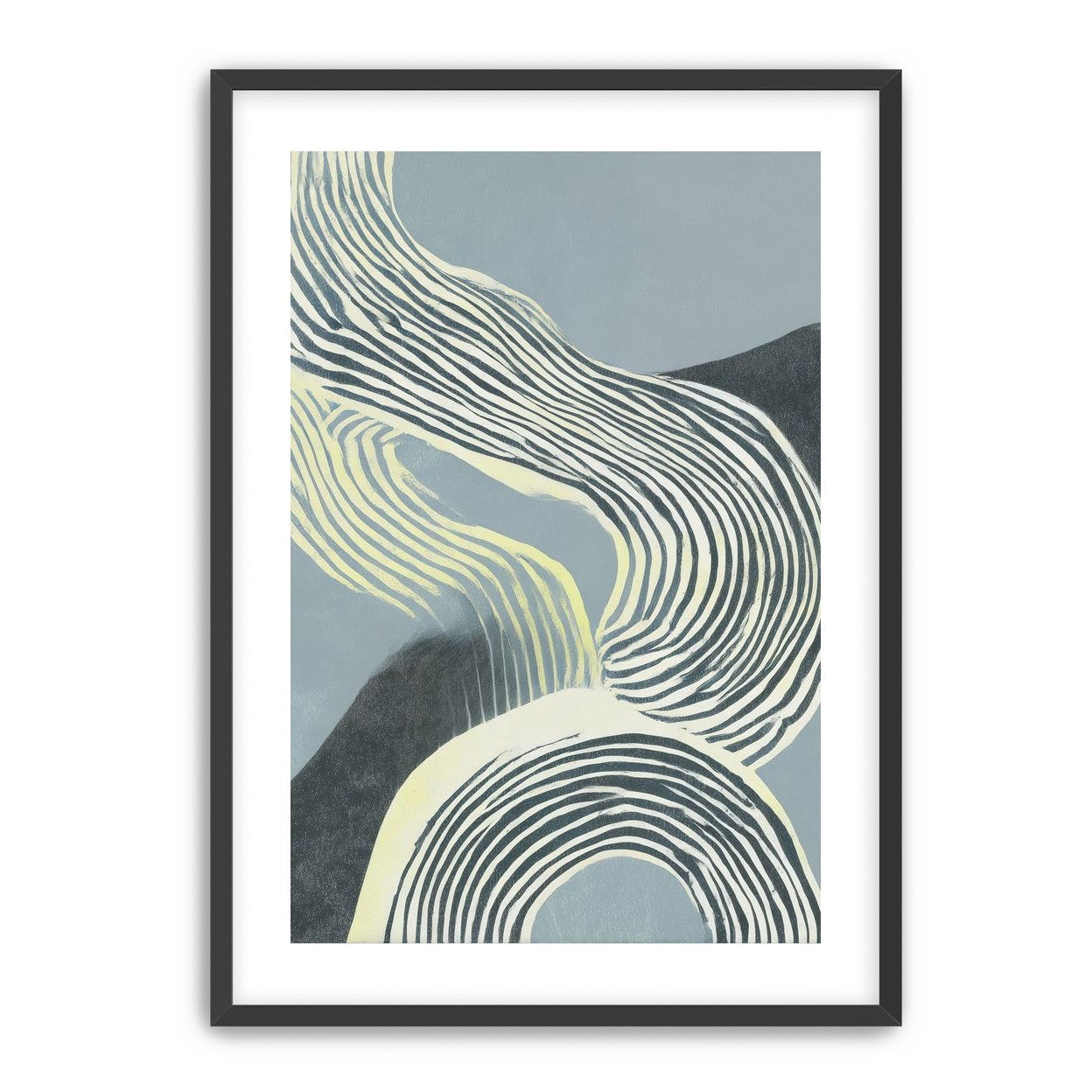 Curving stripes across the field