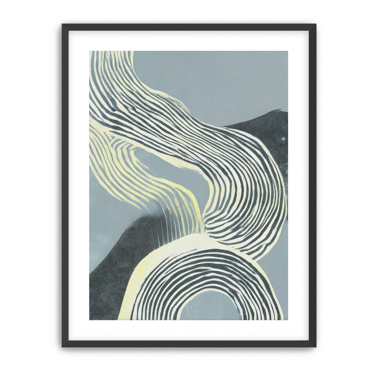 Curving stripes across the field