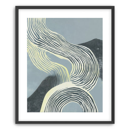 Curving stripes across the field