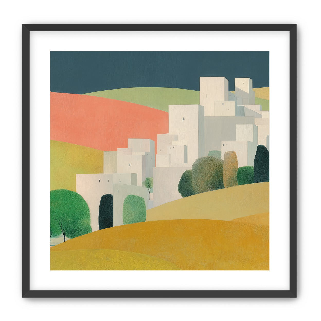 White towers in coral hills
