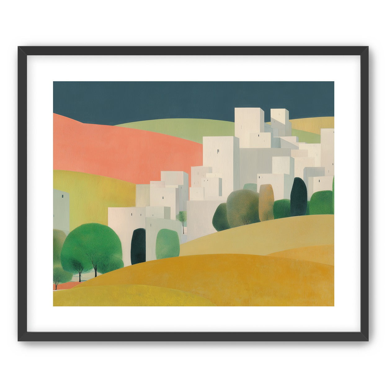 White towers in coral hills