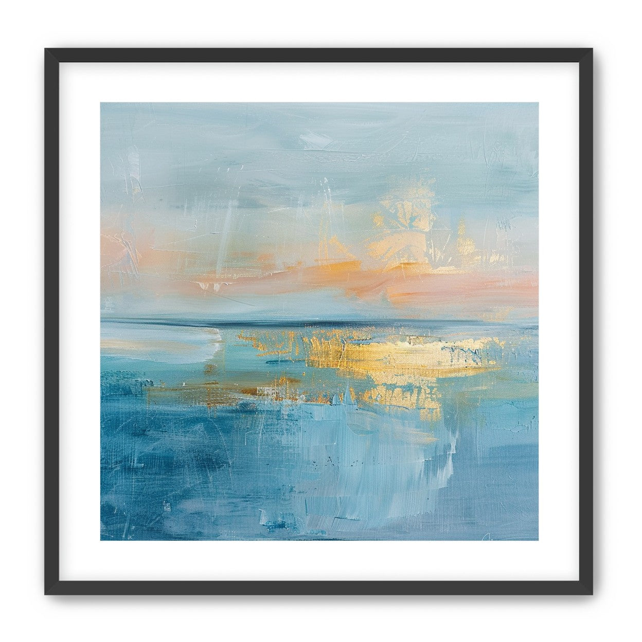 Gold light on quiet water