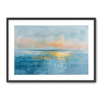 Gold light on quiet water