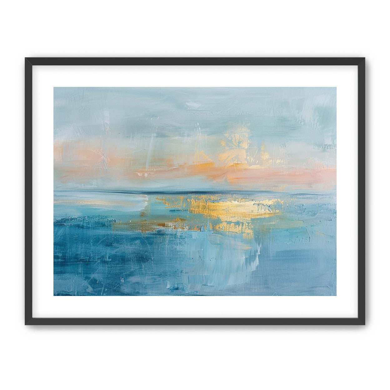 Gold light on quiet water