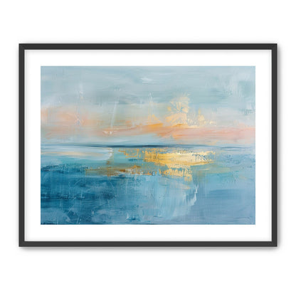 Gold light on quiet water