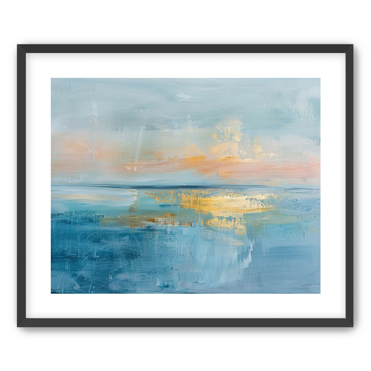 Gold light on quiet water