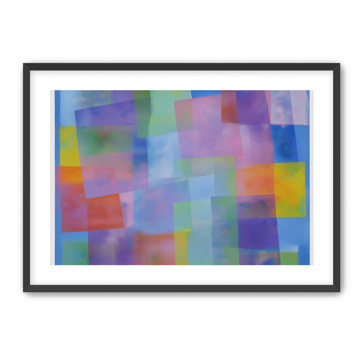 Blue field under shifting pastels