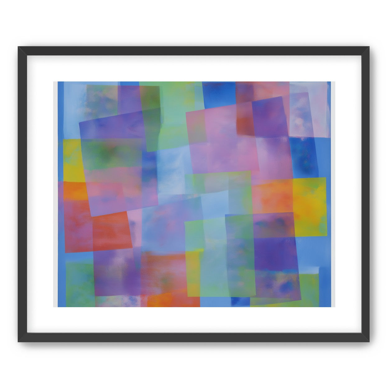 Blue field under shifting pastels