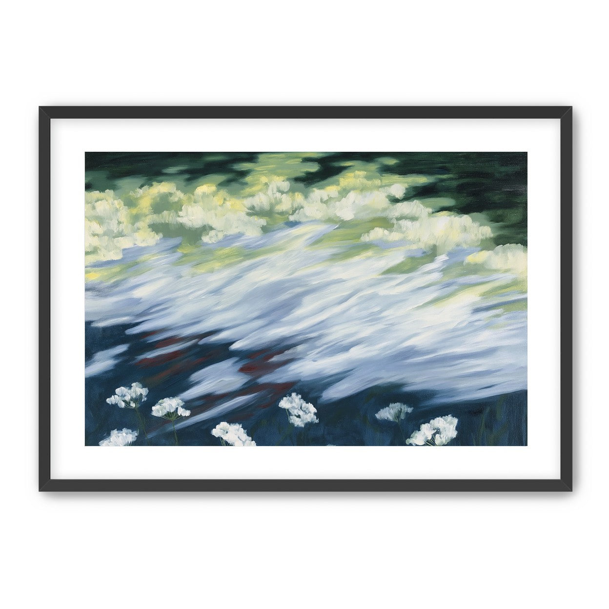 Wind skimming the wildflowers