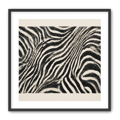 Zebra stripes across the frame