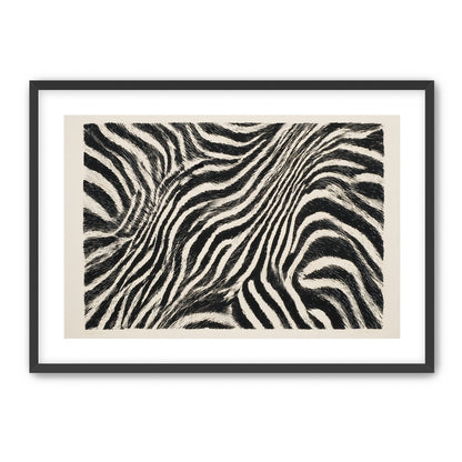 Zebra stripes across the frame
