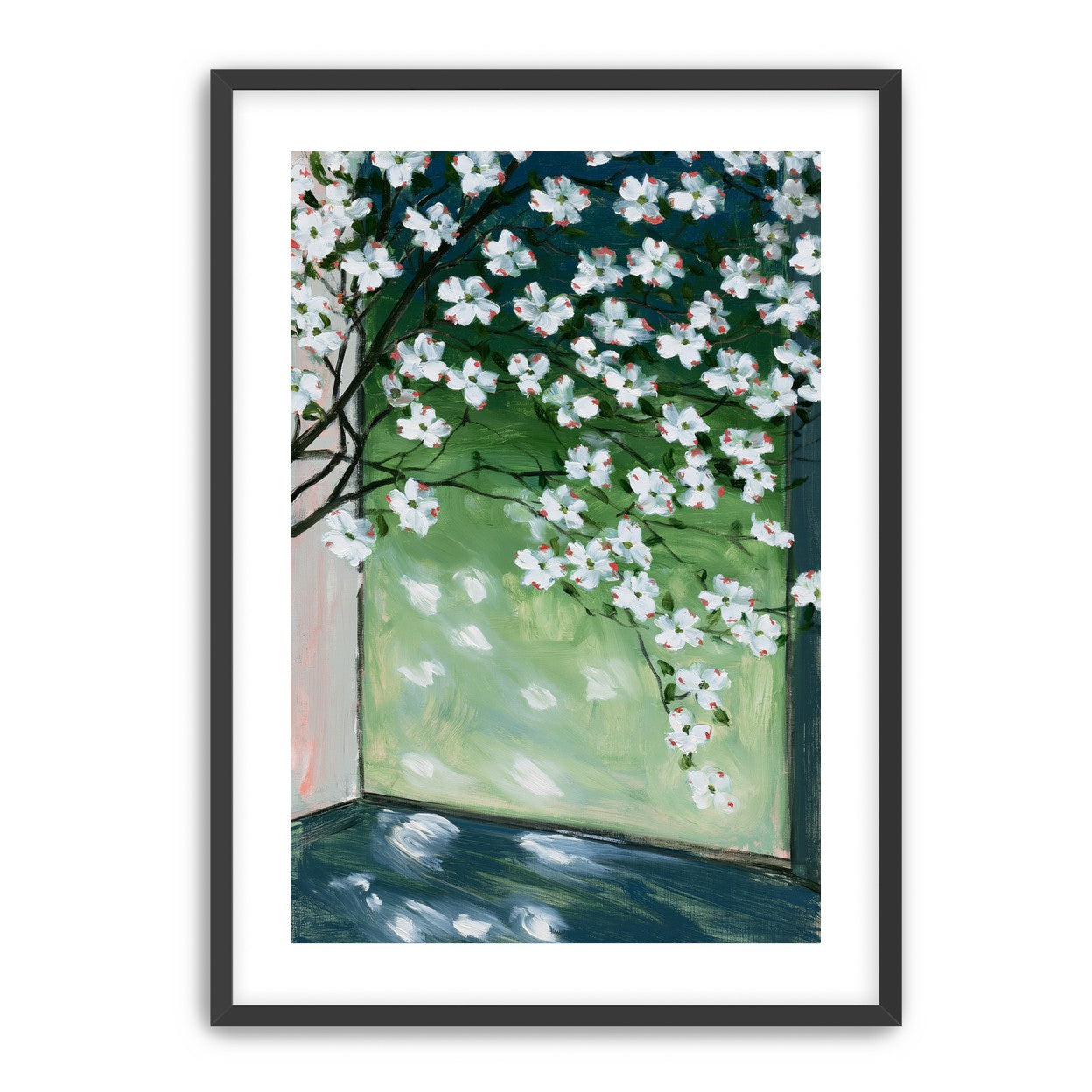 Blossoms at the windowpane