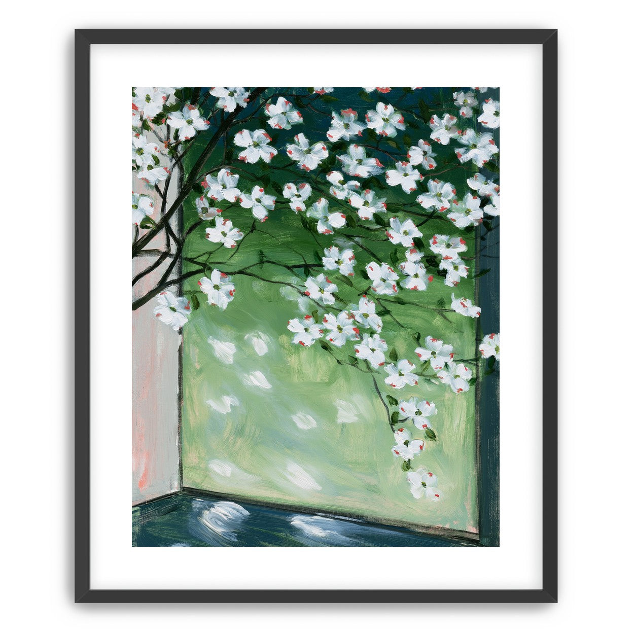 Blossoms at the windowpane