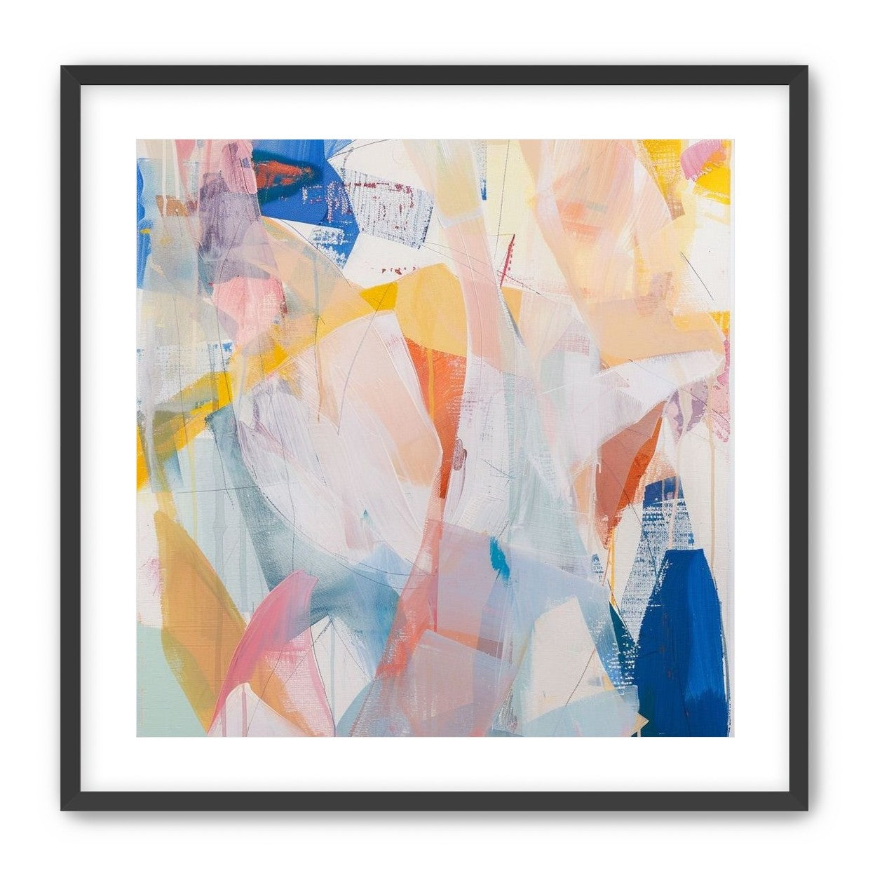 Translucent layers on canvas