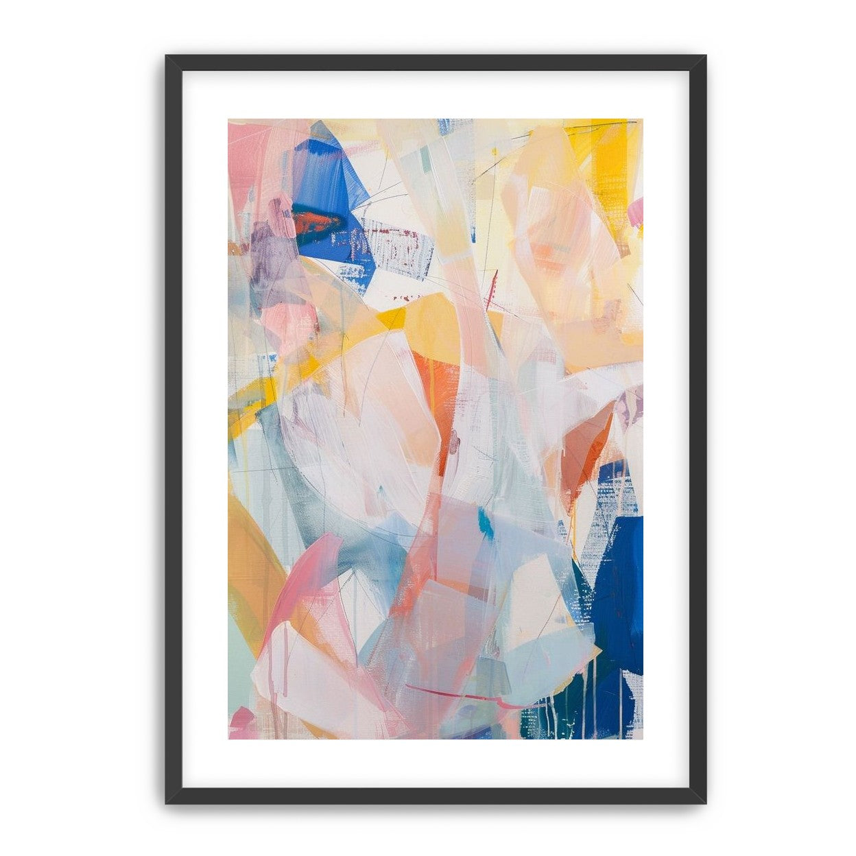 Translucent layers on canvas