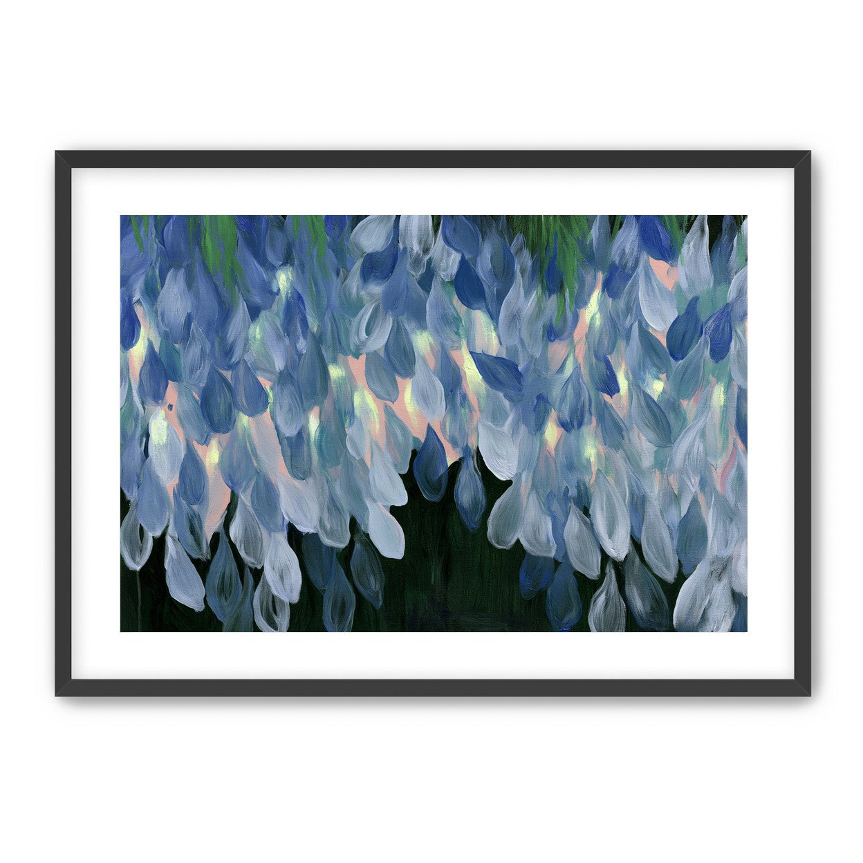 Wisteria over still water