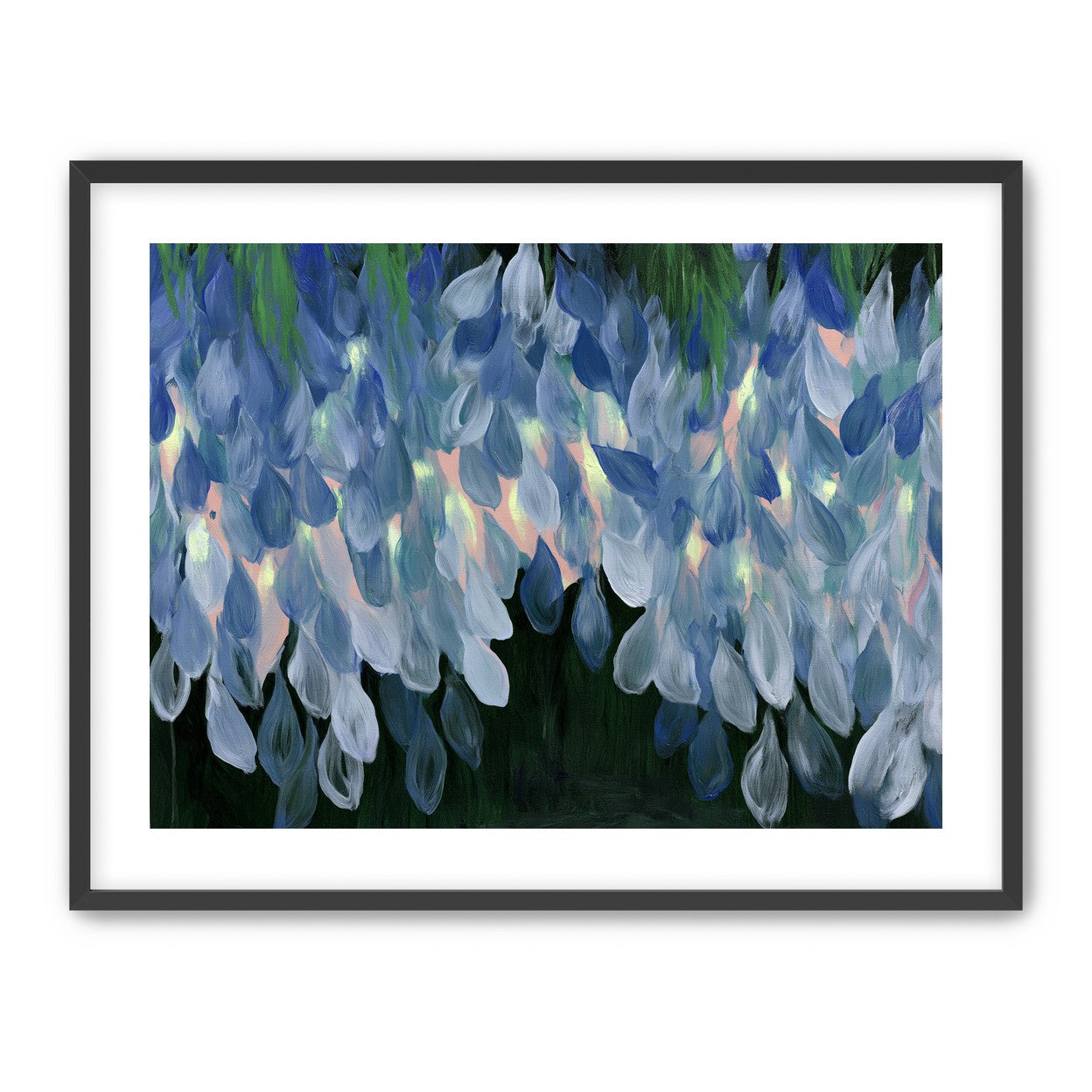 Wisteria over still water