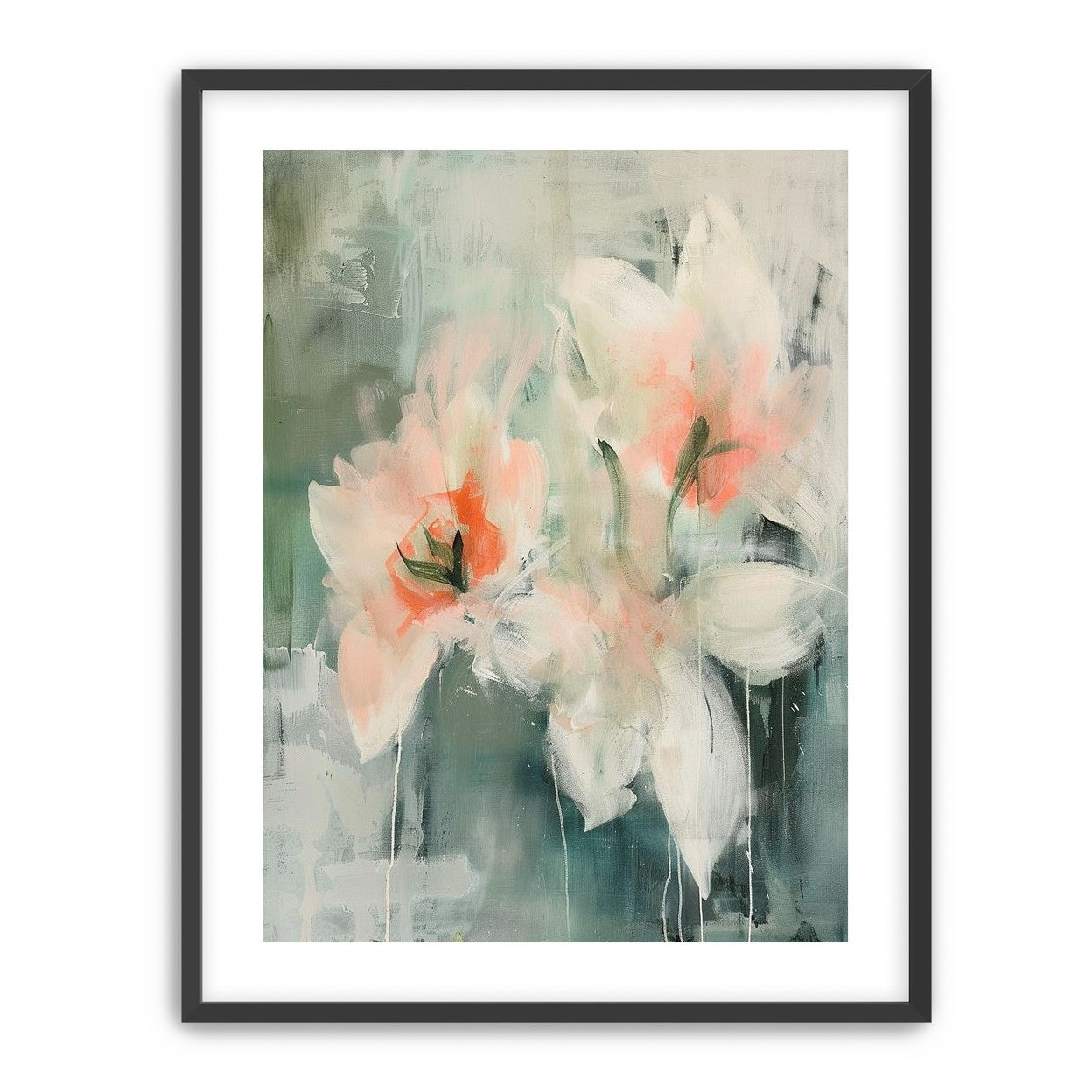 Pale blooms in quiet paint
