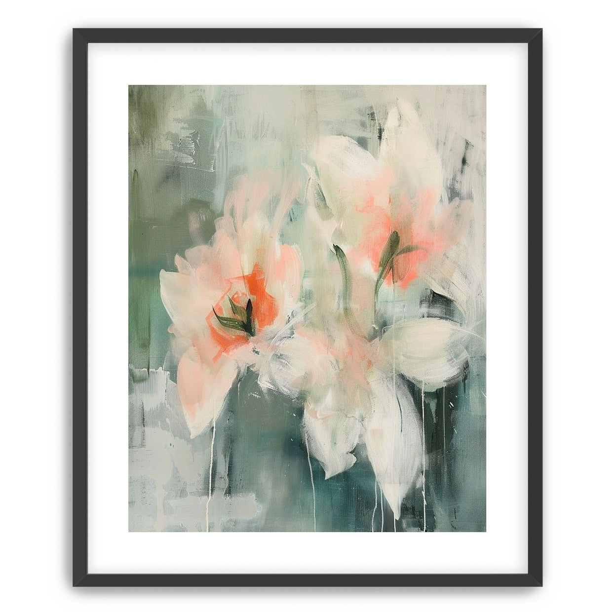 Pale blooms in quiet paint
