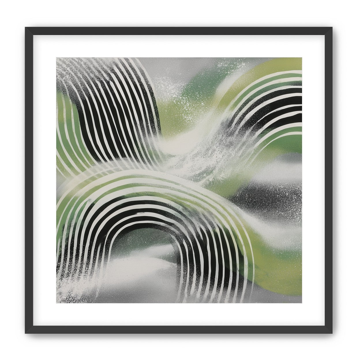 Stripes within the green haze