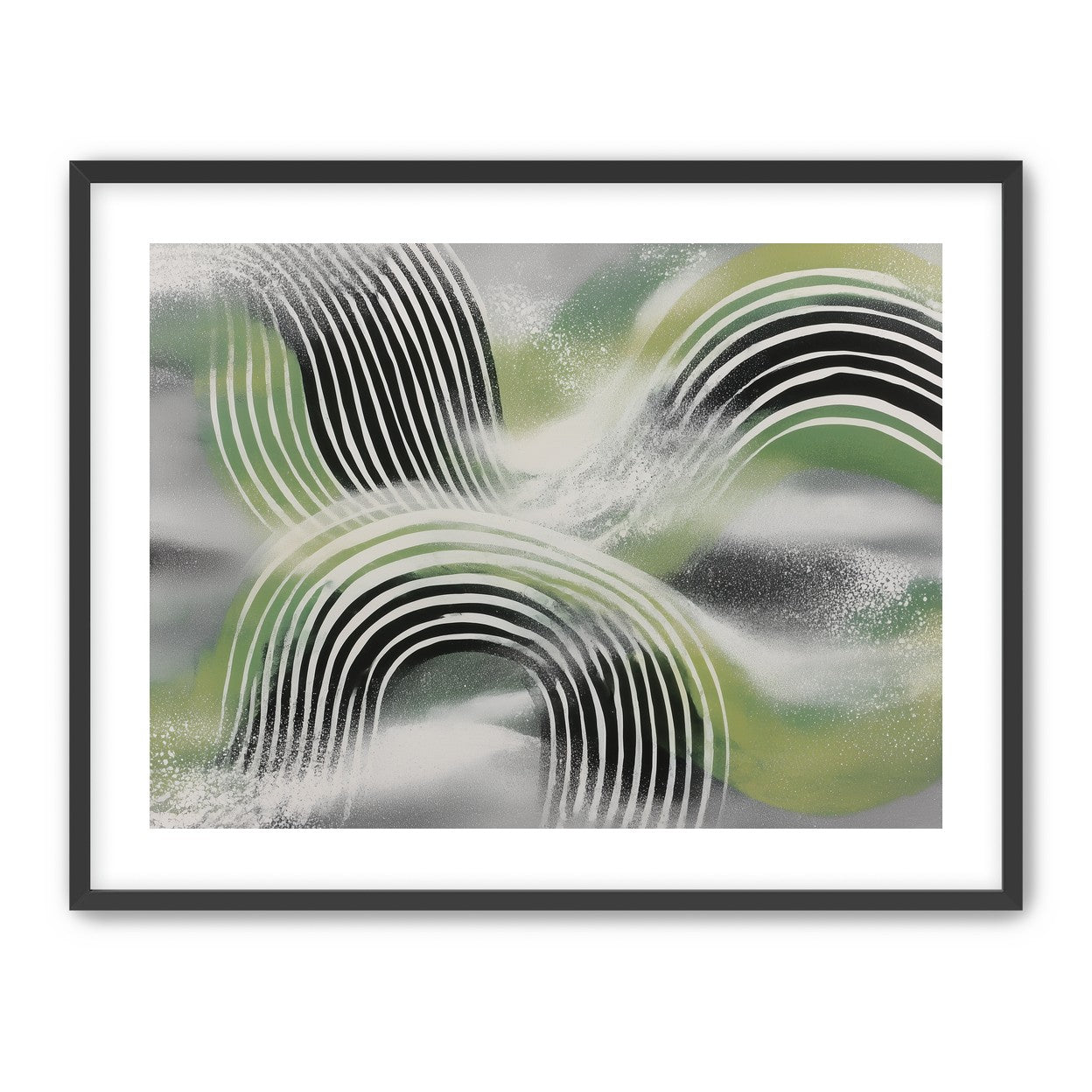 Stripes within the green haze