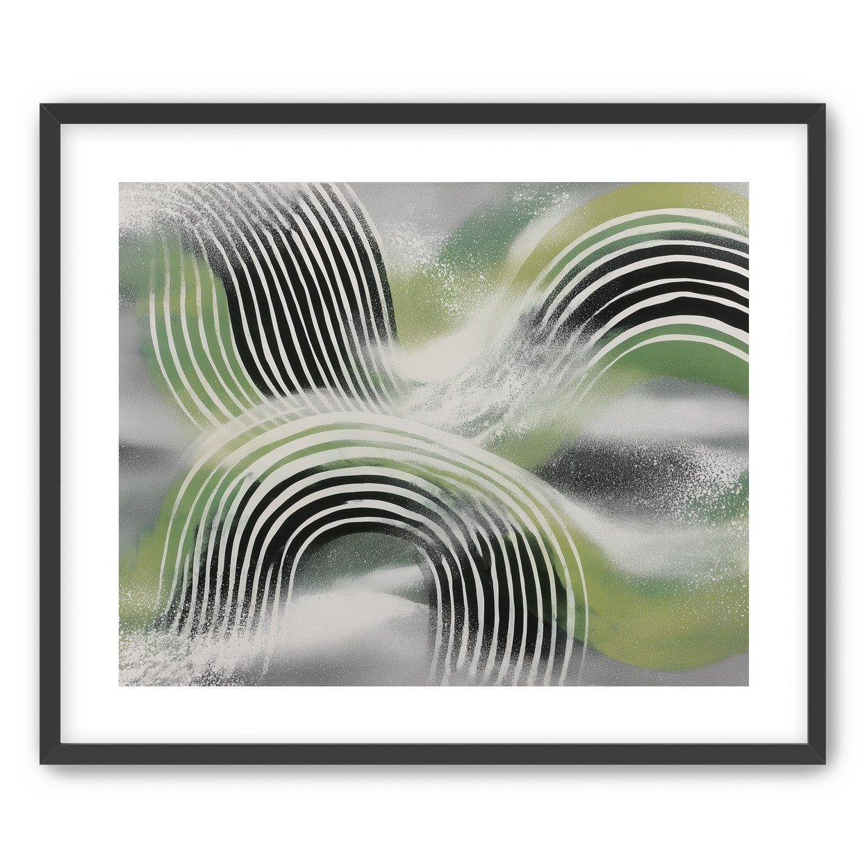 Stripes within the green haze