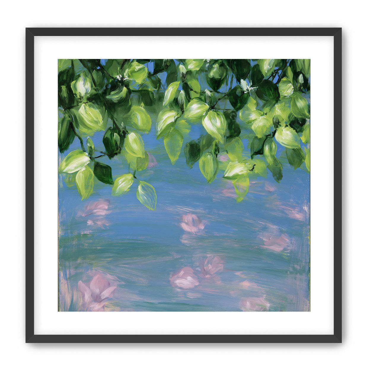 Petals under the leaves