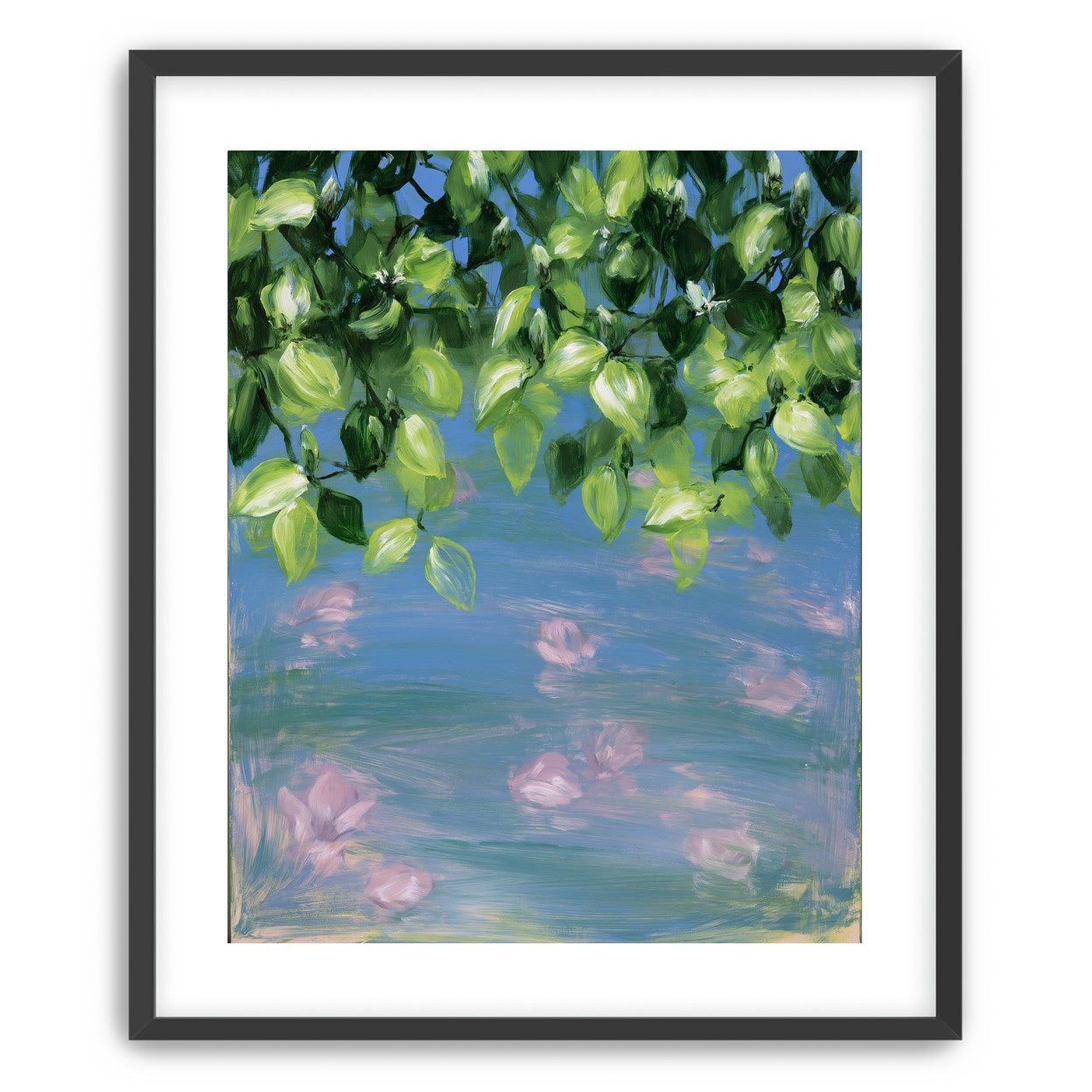 Petals under the leaves