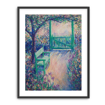 Green chair within the porch