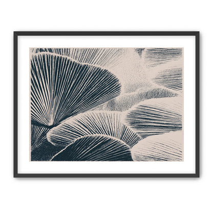 Ink shadows on palm fronds