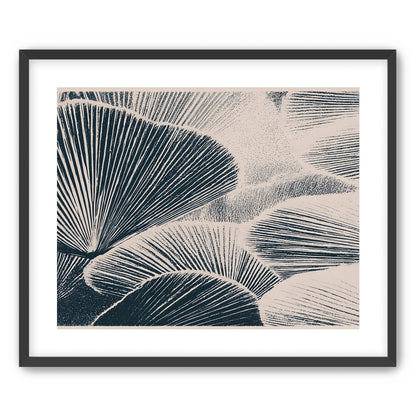 Ink shadows on palm fronds