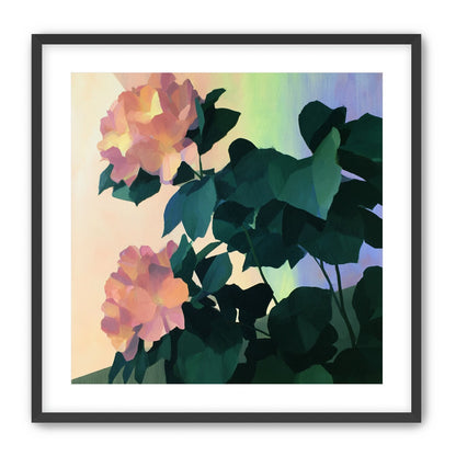 Roses against a pastel sky