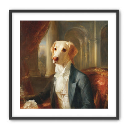 A dog in formal wear