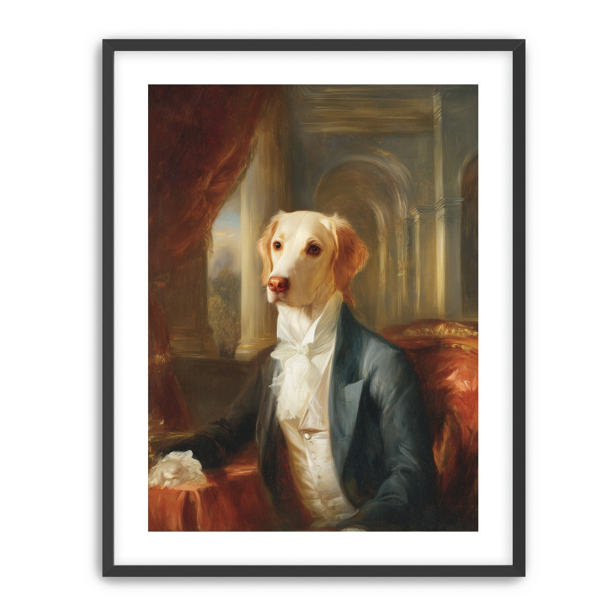 A dog in formal wear