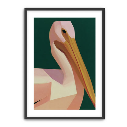 A pelican within green silence