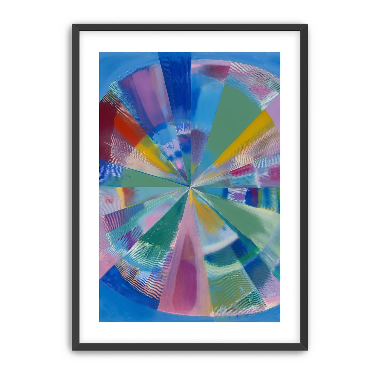 Scraped color at the center