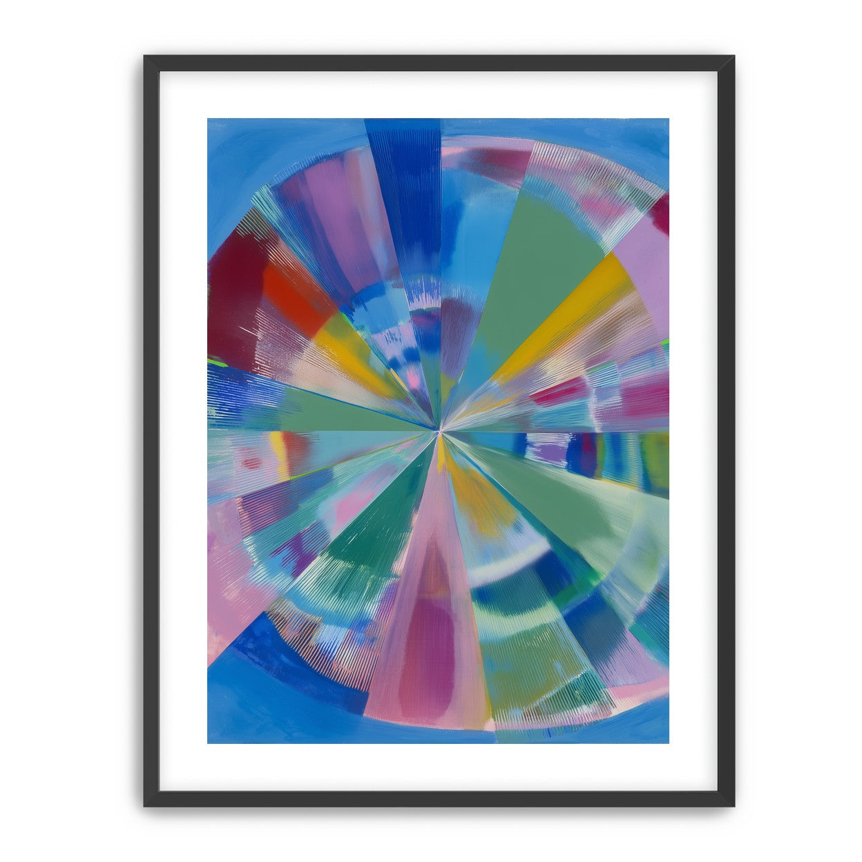 Scraped color at the center