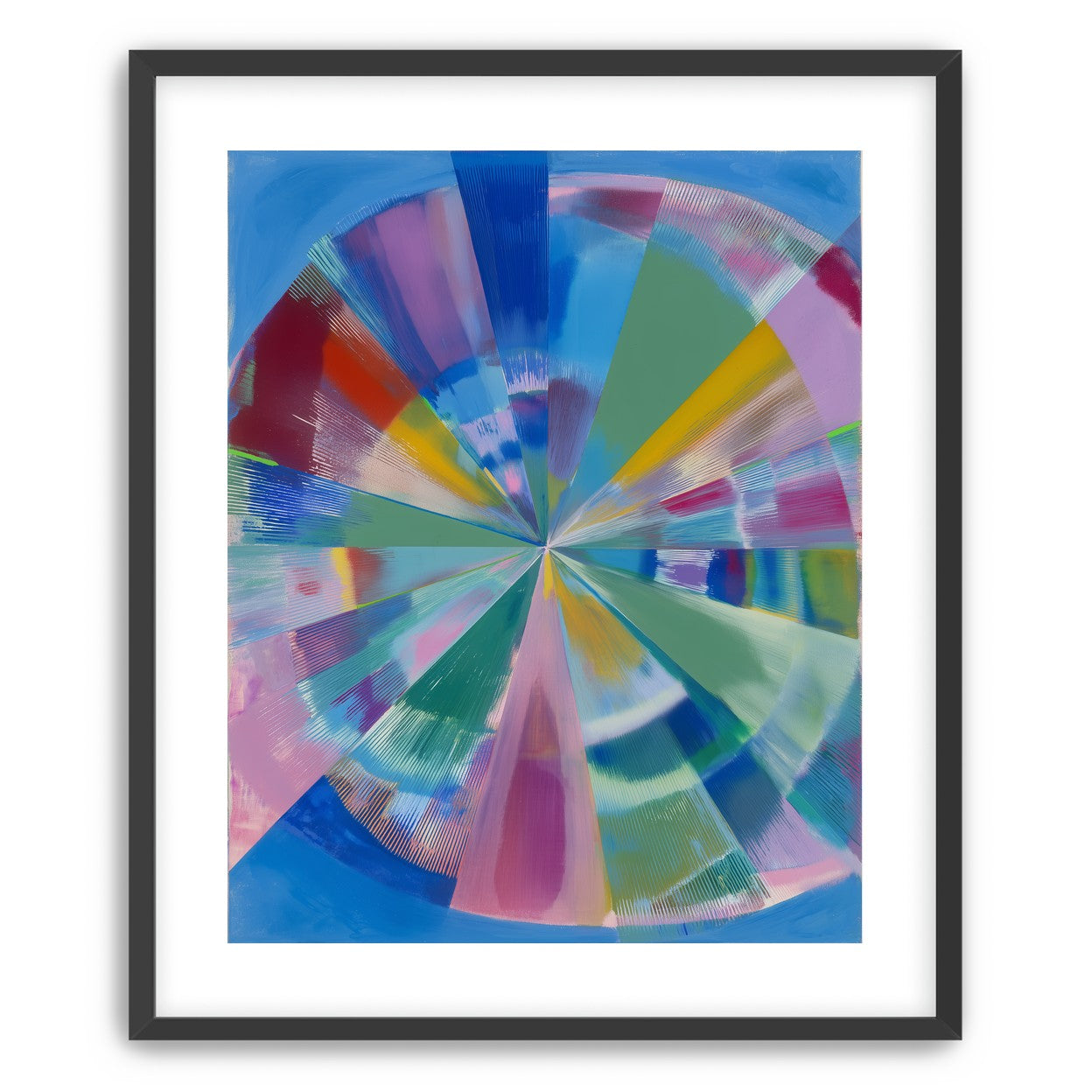 Scraped color at the center