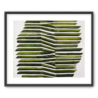 Olive bands with a crease